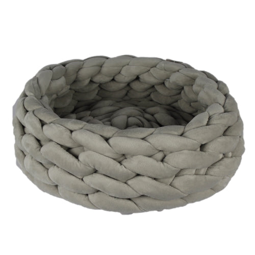 منتجات الحيوان سرير وافن قطن دائري DARK GREY