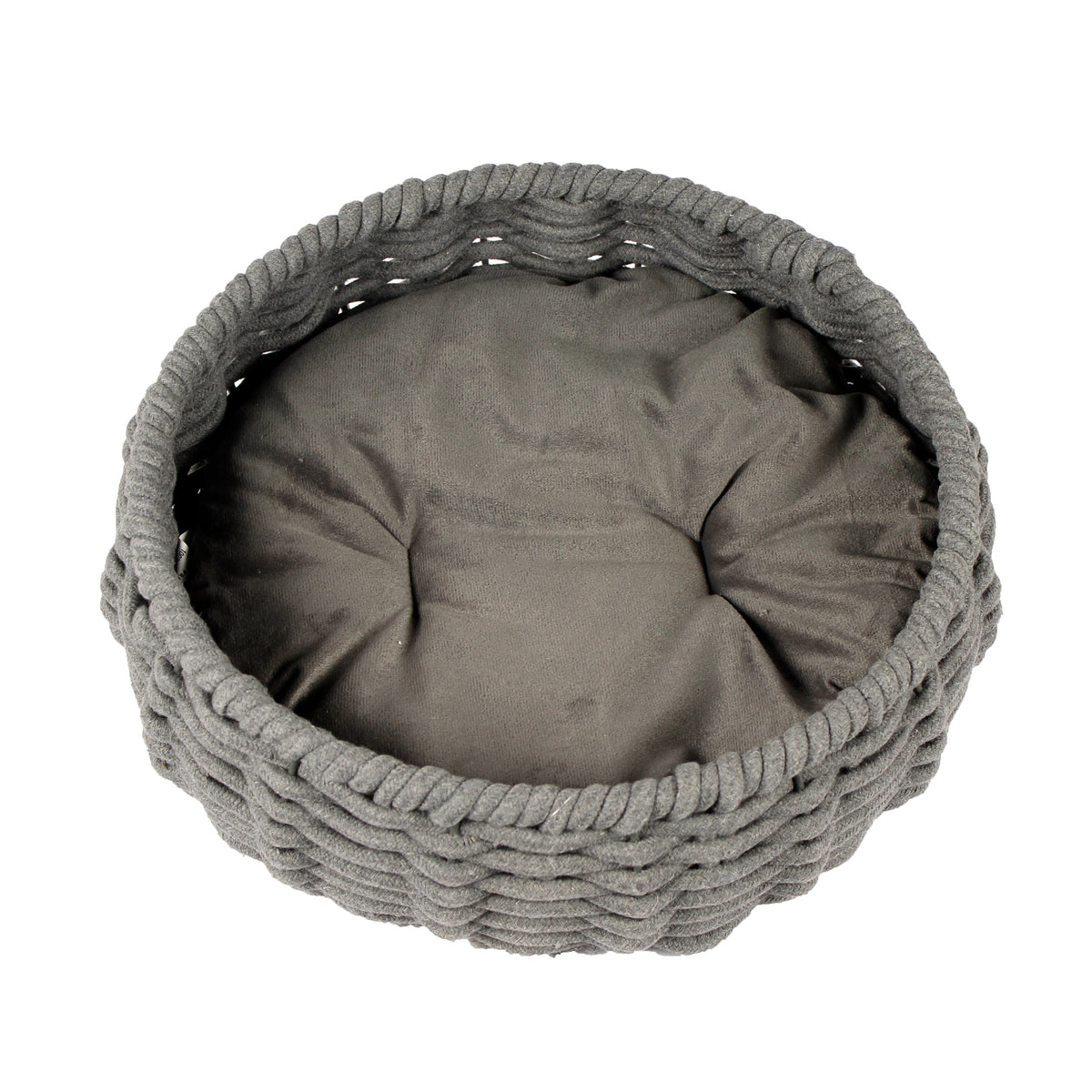 منتجات الحيوان سرير وافن قطن بيضاوي DARK GREY